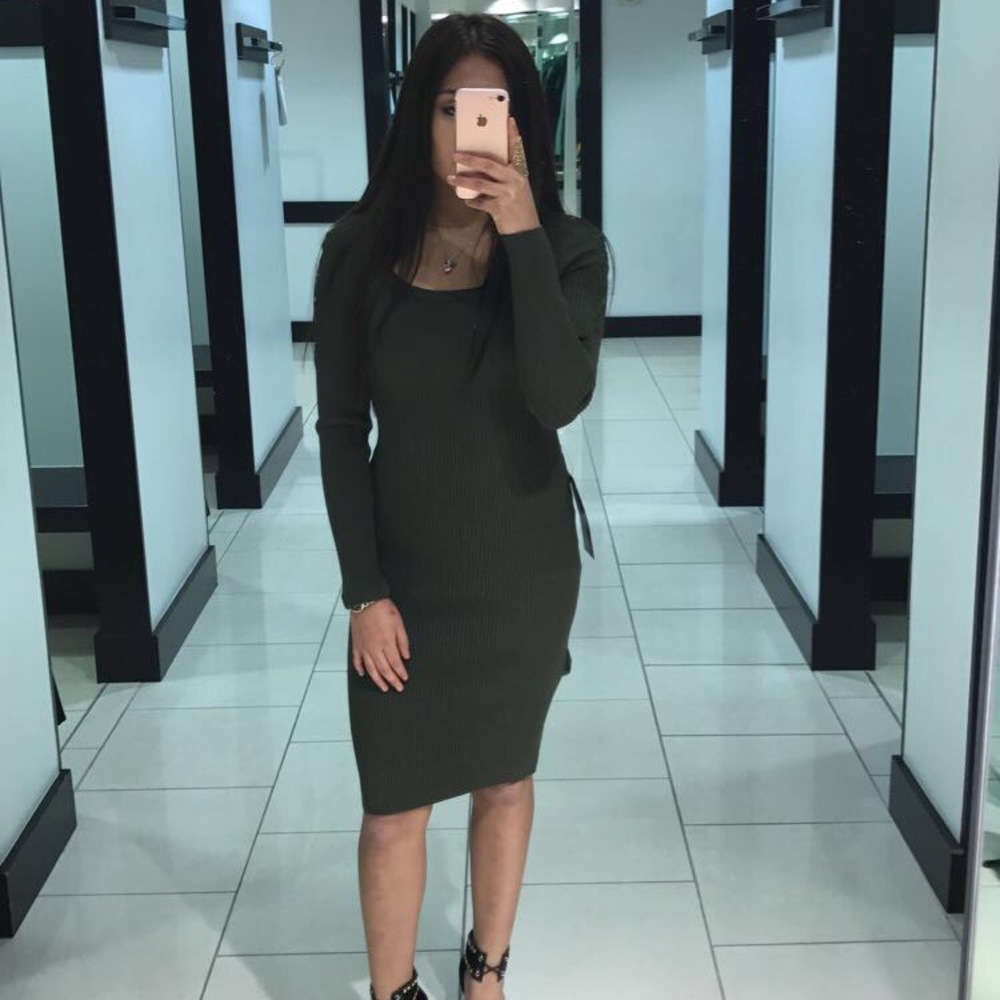 long green dress